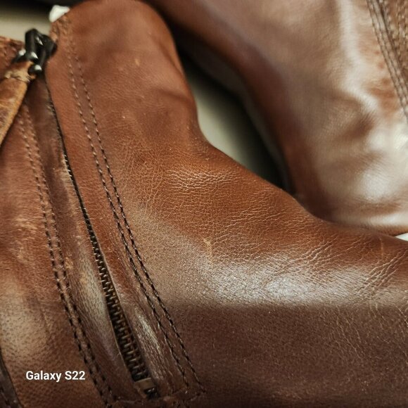 Franco Sarto "Linc" Brown Leather Booties. NIB. Size 6.5 - Picture 14 of 14